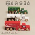 Le Toy Van Holz-LKW-Set mit Anhängern