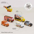Le Toy Van Rettungswagen-Set mit Hubschrauber
