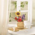 RoboTime 3D-Holzpuzzle Rote Kamelie