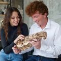 Ugears Mechanisches 3D-Holzpuzzle Drehleier (Hurdy-Gurdy)