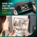 Ugears Mechanisches 2.5D-Holzpuzzle Kampfflugzeug