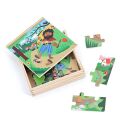 Vilac Holzpuzzle Über Däumelinchen 4 in 1