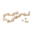 Walachia Construct einfaches Holz-Faltset 46 Teile
