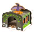 Bigjigs Rail Eisenbahn Dinosaurier-Tunnel T. rex