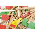 Jeujura 180 Stück Holz Baukasten Big Farm