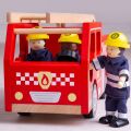 Bigjigs Toys Hölzernes Feuerwehrauto