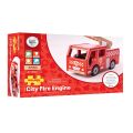 Bigjigs Toys Hölzernes Feuerwehrauto