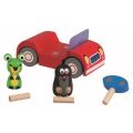 Detoa Wooden car red - Maulwurf auf einer Reise