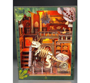 2Kids Toys 3D-Puzzle Buchstütze Miniaturhaus Dinosauriermuseum
