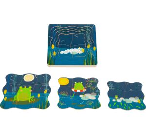 small foot Lagenpuzzle Prinz Frosch