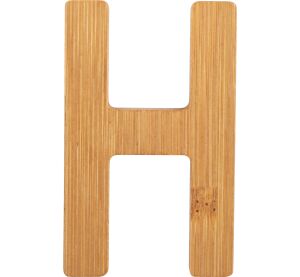 small foot Bamboo Buchstabe H