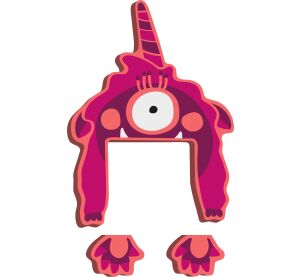 small foot ABC Monster Gaga