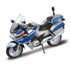 Welly Motorrad BMW R1200RT Polizei 1:18 blau