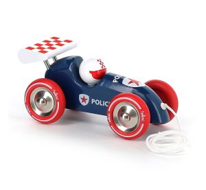 Vilac Pulling Rennwagen mit Polizeiflügel