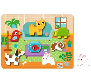2Kids Toys Setzpuzzle Haustiere
