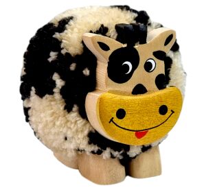 2Kids Toys Holzfigur XL mit Pompon Kuh