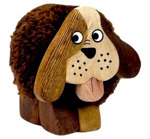 2Kids Toys Holzfigur XL mit Pompon Hund