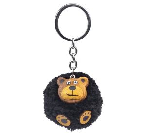 2Kids Toys Schlüsselanhänger aus Holz mit Pompon Bär