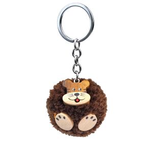 2Kids Toys Schlüsselanhänger aus Holz mit Pompon Tiger