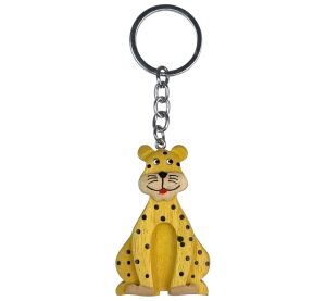 2Kids Toys Großer Schlüsselanhänger aus Holz Leopard