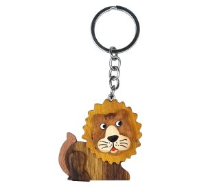 2Kids Toys Großer Schlüsselanhänger aus Holz liegender Löwe