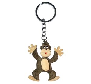 2Kids Toys Großer Schlüsselanhänger aus Holz stehender Affe