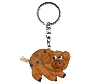 2Kids Toys Holzschlüsselanhänger großes Schwein