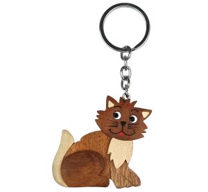2Kids Toys Großer Schlüsselanhänger aus Holz Katze
