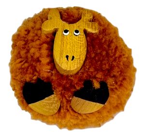 2Kids Toys Großer Holzmagnet mit Pompon Giraffe
