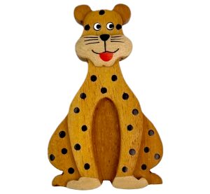 2Kids Toys Großer Holzmagnet Leopard