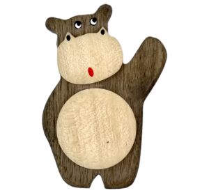 2Kids Toys Großer Holzmagnet Nilpferd