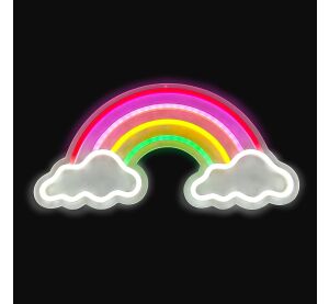 2Kids Toys LED NEON LIGHT Lampe Regenbogen mit Wolken