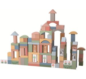 2Kids Toys Holzbausteine Safari 120 Stk