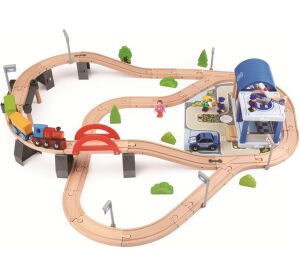 2Kids Toys Holzeisenbahn Stadt 90 Teile