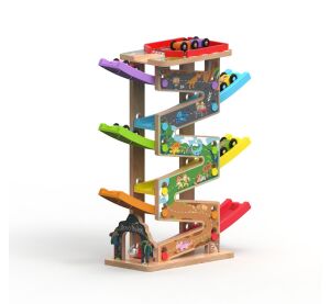 2Kids Toys Große Rennbahn 6 Rampen