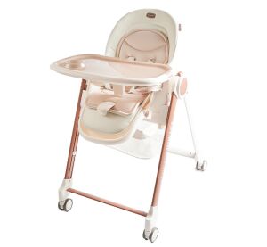 2Kids Toys Hochstuhl mit Rollen braun
