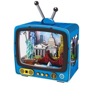 2Kids Toys 3D-Holzpuzzle Retro-TV New York