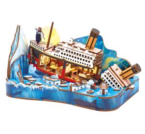 2Kids Toys 3D-Holzpuzzle Miniaturszene Titanic