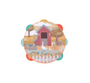 2Kids Toys Tamburin Bauernhof