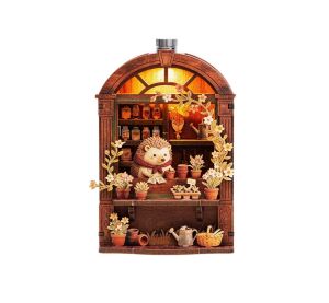 2Kids Toys 3D-Holzpuzzle Magnet Igelblumenladen