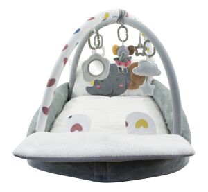 2Kids Toys Baby Aktivitätsdecke mit Spielbogen und Rand Elefant