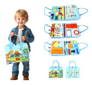 2Kids Toys Sensorisches Beschäftigungsbuch Dinosaurier 3