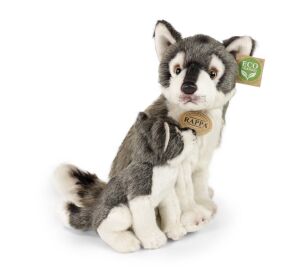 Rappa Plüsch-Wolf mit Welpe 27cm ECO-FRIENDLY