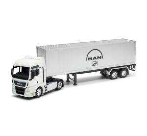 Welly Sattelzugmaschine mit Anhänger MAN TGX 1:32