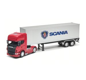 Welly Sattelzugmaschine mit Anhänger SCANIA V8 R730 1:32