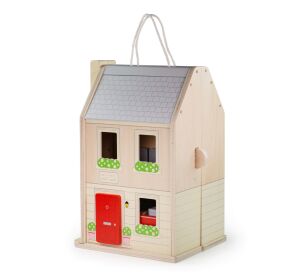 Bigjigs Toys Faltbares Haus mit Zubehör