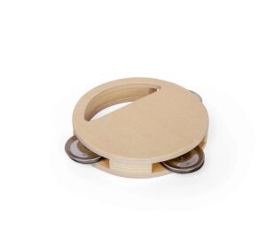 Bigjigs Toys Holztamburin mit 3 Becken