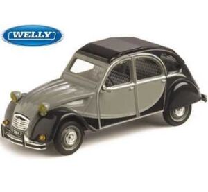 Welly Citroen 2CV Maßstab 1:24, Schwarz und Grau