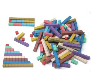 Wissner Montessori Rechenstäbe 10 Farben 100 Stk