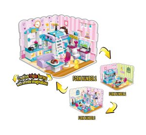 Qman Unlimited Ideen 4801 Mädchenzimmer 3in1
